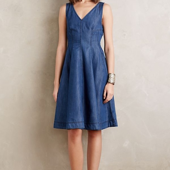 Anthropologie Dresses & Skirts - Anthro Holding Horses Seamed Denim Dress